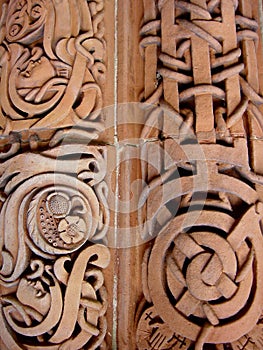 Terracotta detail wall