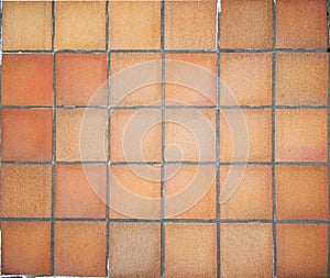 Terracotta floor tiles photo