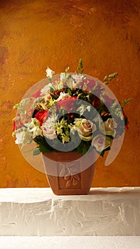Terracotta Flowers photo