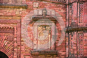 Terracotta of a Khania Dighi mosque's wall.