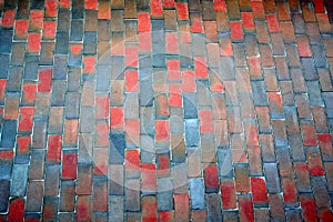 Terracotta pathway texture photo