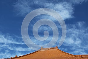 Terracotta tile roof