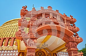 terracotta torana gate, Sitagu International Buddhist Academy