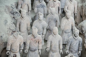 Terracotta warriors, Xian, China. Terracotta army, Xi'an