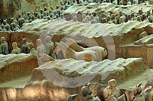 Terracotta Warriors of Qin Shi Huang, Xian, Shaanxi, China
