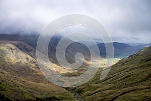 Terrain landscape in the Lake District, UK