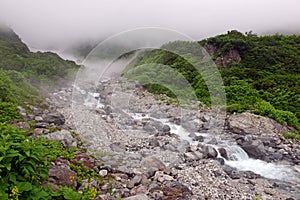 Terrain on Mount Shirouma in the Japan Alps