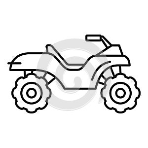 Terrain quad bike icon, outline style