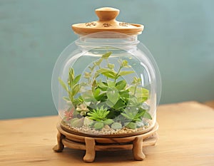 Terrarium in Glass Jar