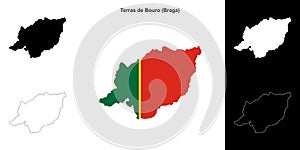 Terras de Bouro outline map