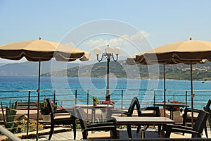 Terrasse with view on the sea