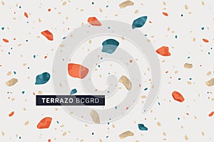 Terrazo modern print background.