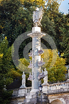 Terrazza del Pincio monument at Piazza del Popolo in Rome