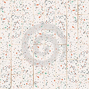 Terrazzo floor, marble background