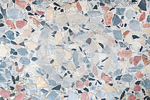 Terrazzo floor texture background photo