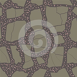 Terrazzo flooring, seamless colorful pattern background. Abstract vector texture design for print on floor, wall, tile or textile