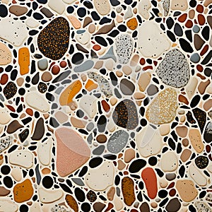 Terrazzo flooring. Seamless pattern. Vector illustration