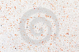 Terrazzo flooring which has Orange rock Small or marble old. polished stone wall beautiful texture