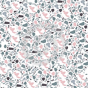 Terrazzo pattern. Vector illustration Background for print home decor, interior, fabric, textile, paper
