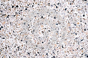 Terrazzo polished stone floor and wall pattern and colour surface marble and granite stone, material for decoration background