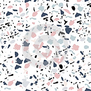 Terrazzo seamless pattern. Abstract background