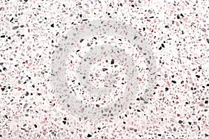 Terrazzo texture with small hamper patterns old floor background
