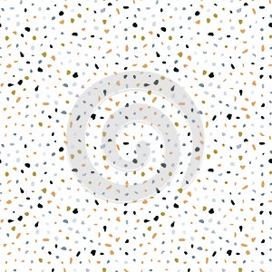 Terrazzo Vector Seamless Pattern, Stone Flooring, Texture Background photo