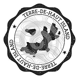 Terre-de-Haut Island outdoor stamp.