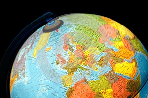 Terrestrial globe photo