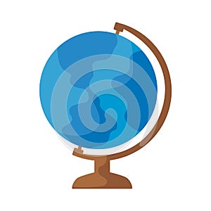 terrestrial globe education isolated icon