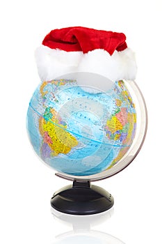 The terrestrial globe and fur-cap