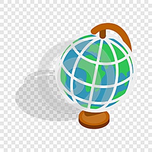 Terrestrial globe isometric icon