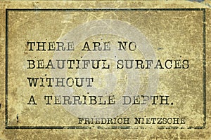 Terrible depth Nietzsche