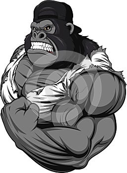 Terrible gorilla athlete