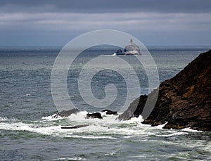Terrible Tilly lighthouse viewed from Ecola State Park in Oregon