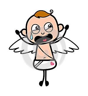 Terrified Cartoon Angel