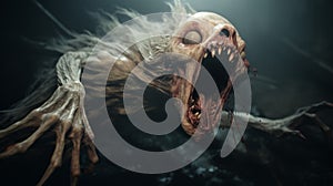Terrifying Creature With Unreal Engine Style And Supernatural Realism