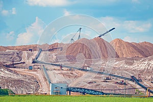 Terrikon or terrikonik - dump, artificial embankment from waste rock, extracted during underground mining of coal deposits and