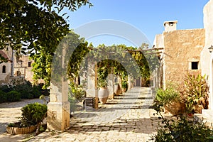 Territori of Arkadi monastery. Crete, Greece