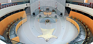 Territorial Assembly Chamber in the Parliament of the Northwest Territories, Yellowknife, Canada