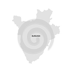 Territory of Burundi. White background. Vector illustration