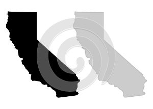Territory of California. White background