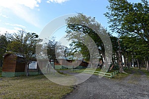 On the territory of Hosteria Las Lengas Hotel in Lago Blanco.