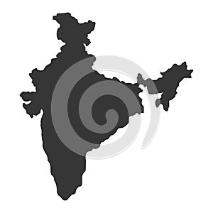 Territory of India on a white background
