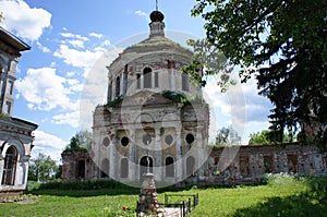 The territory of an Orthodox temple