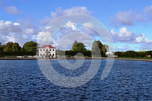 Territory of the Park ensemble Peterhof in Saint Petersburg