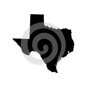 Territory of Texas. White background. Vector illustration