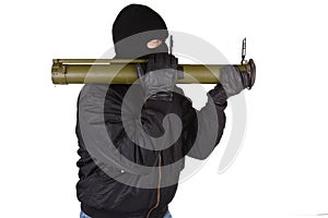Terrorist with bazooka grenade launcher