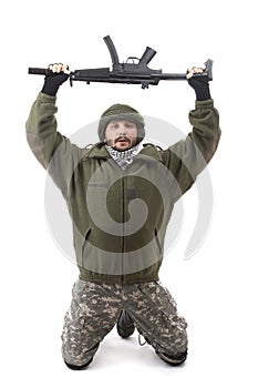 Terrorist give oneself up