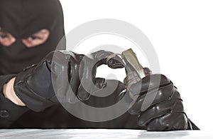 Terrorist with granade